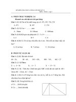 Đề thi cuối năm môn toán 2