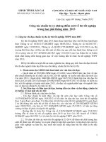 Công tác chuẩn bị và những điểm mới về thi tốt nghiệp THPT năm 2013