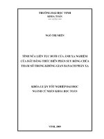 Tính nửa liên tục dưới của ánh xạ nghiệm của bất đẳng thức biến phân suy rộng chứa tham số trong không gian banach phản xạ