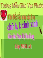 chữ H,K