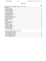 Tu lieu on thi tot nghiep THPT co tap hop cac de tot nghiep THPT cac nam gan day