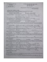 Đề thi học sinh giỏi tỉnh Nam Định năm 2009