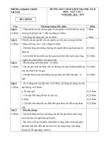 ĐÁP ÁN THI HK2 NĂM 2012-2013