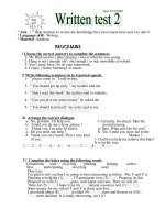 đề kiểm tra 1 tiết english 8