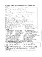 đề cương ôn tập anh 7 HK 2