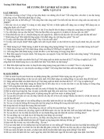 de cuong on tap vat ly 8 HKII