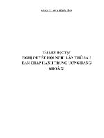 Tư liệu học tập Nghị quyết TvW 6