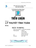 tiểu luận môn lý thuyết tính toán máy turing