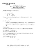 đề thi học kì II lớp 8 huyện châu đức 6/5/2013