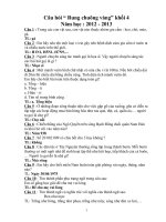 Câu hỏi Rung chuông vàng rất hay