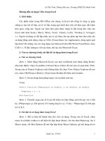 Hướng dẫn sử dụng VBA trong Excel