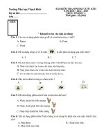 Đề thi tin tiểu học lớp 1 HKII 2012-2013