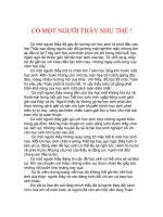 Có một thầy giáo như thế