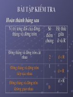 TIẾT 26 $ 5: DÊu hiÖu nhËn biÕt tiÕp tuyÕn cña ®­êng trßn