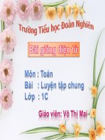 Toán - Luyên tạp chung - Tuần 28 - Lớp 1