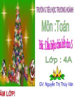TOÁN 4-TUẦN 17-DẤU HIỆU CHIA HẾT CHO 5