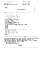 kiểm tra 1 tiết và kt hk I vl8