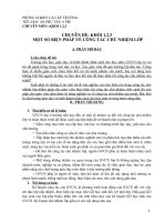 Chuyên đề một số biện pháp về công tác chủ nhiệm lớp