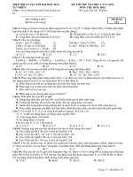 facebook.Đề thi thử đại học môn hóa lần 1