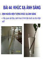 bài 26: khúc xạ ánh sáng
