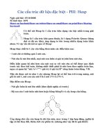 Các cấu trúc dữ liệu đặc biệt