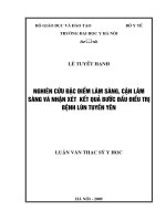 Nghiên cứu đặc điểm lâm sàng, cận lâm sàng và nhận xét  kết quả bước đầu điều trị bệnh lùn tuyến yên