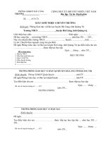 MẪU GIẤY CHUYỂN TRƯỜNG THCS