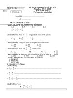 Đề thi cuối kì 2 .Toán lớp  4