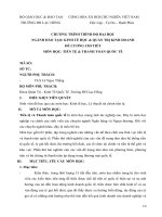 ĐỀ CƯƠNG CHI TIẾT MÔN HỌC: TIỀN TỆ  THANH TOÁN QUỐC TẾ