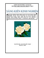 NHỮNG BIỆN PHÁP QUẢN LÝ XÂY DỰNG MÔI TRƯỜNG “XANH - SẠCH - ĐẸP” ĐỂ XÂY DỰNG TRƯỜNG HỌC THÂN THIỆN, HỌC SINH TÍCH CỰC
