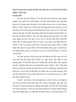 lập kế hoạch quy hoạch du lịch sinh thái cho các khu bảo tồn thiên nhiên ở việt nam