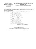 ĐỀ KHẢO SÁT VĂN 10-KÌ II