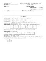 Đề Thi Toán 7 HKII