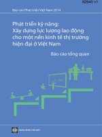 phát triển kỹ năng xây dựng lực lượng lao động cho một nền kinh tế thị trường hiện đại ở việt nam