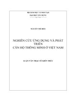 Luận văn: Nghiên cứu ứng dụng và phát triển căn hộ thông minh ở VN  Nguyễn Trí Hiếu