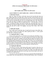 Tài liệu ôn thi tuyển công chức năm 2014 môn chuyên ngành tôn giáo