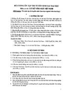 đề cương ôn tập thi tuyển sinh sau đại học môn cơ sở văn hóa việt nam