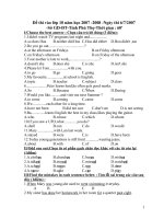 Cac de thi vao 10 tinh Phu tho moi - Nhao vo