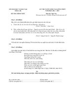 đề thi tuyển sinh môn Văn  2012-2013  Đăk Lăk