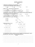 Bài thi toán lớp 5 học kì 2