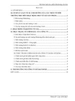 Bài thảo luận môn Marketing căn bản