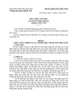 QUI CHẾ LÀM VIỆC CỦA CHI BỘ