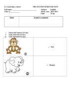 The second semester test