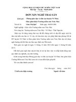 Đơn xin nghỉ thai sản