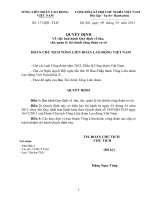 QUYET DINH 171 VE THU CHI TAI CHINH CONG DOAN