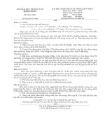 Đề và đáp án thi HSG Hóa 9 - 12.13