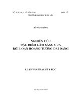 Nghiên cứu đặc điểm lâm sàng của rối loạn hoang tưởng dai dẳng