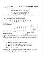 Đề thi logic mờ