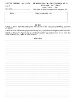 DE THI SU 7  KY II NAM 1213