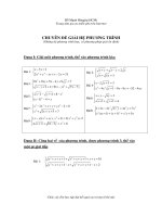 GIẢI HỆ PHƯƠNG TRÌNH ĐẠI SỐ